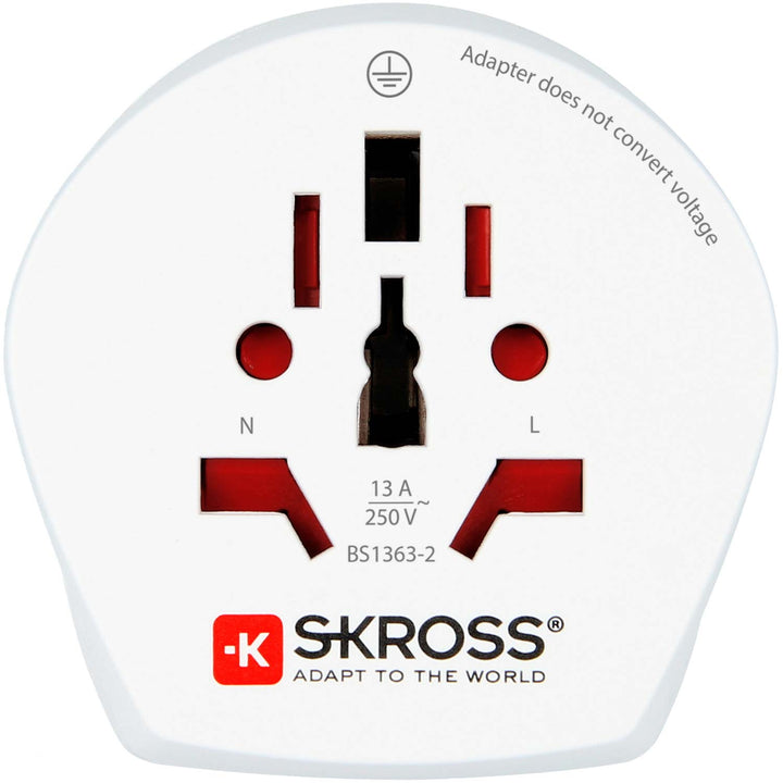 Reseadapter Combo Världen till Australien/Kina + Europa Jordad
