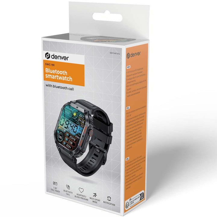 SmartWatch Bluetooth SWC-191B Svart