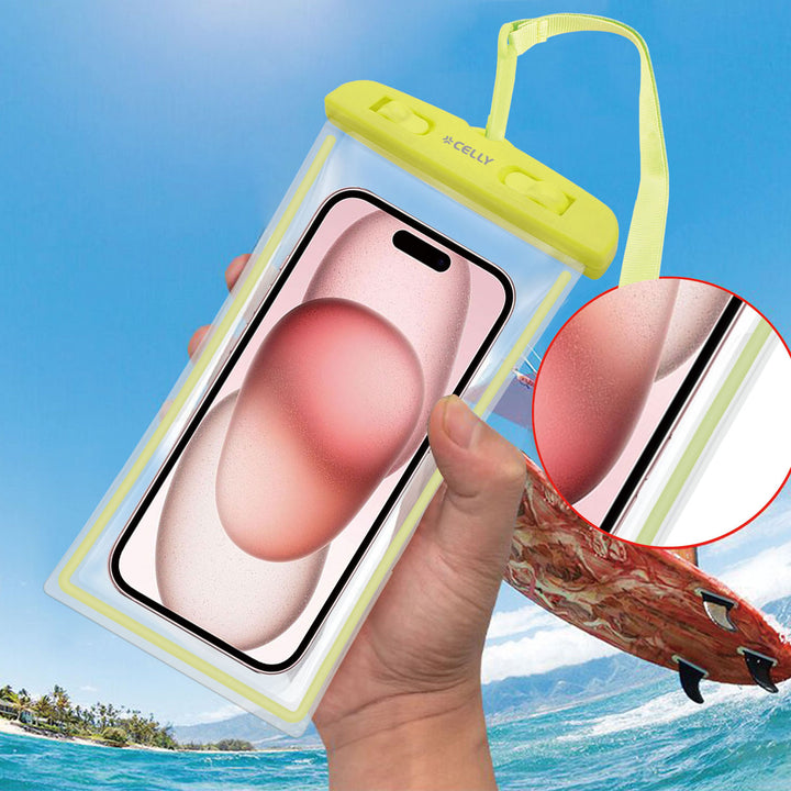 Splashbag Vattentät bag IPX8 max 6,5" Grön