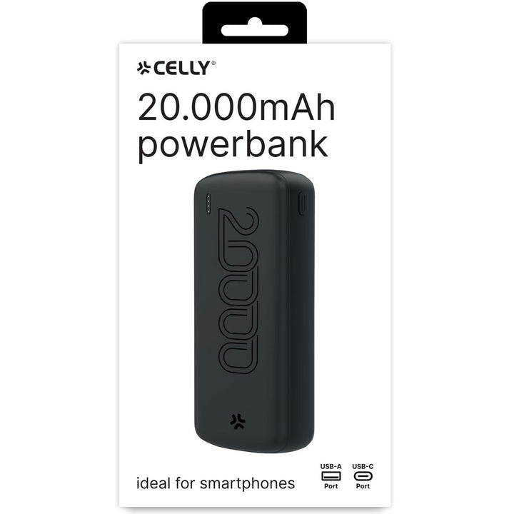 PowerBank 20.000 mAh 10,5W Svart