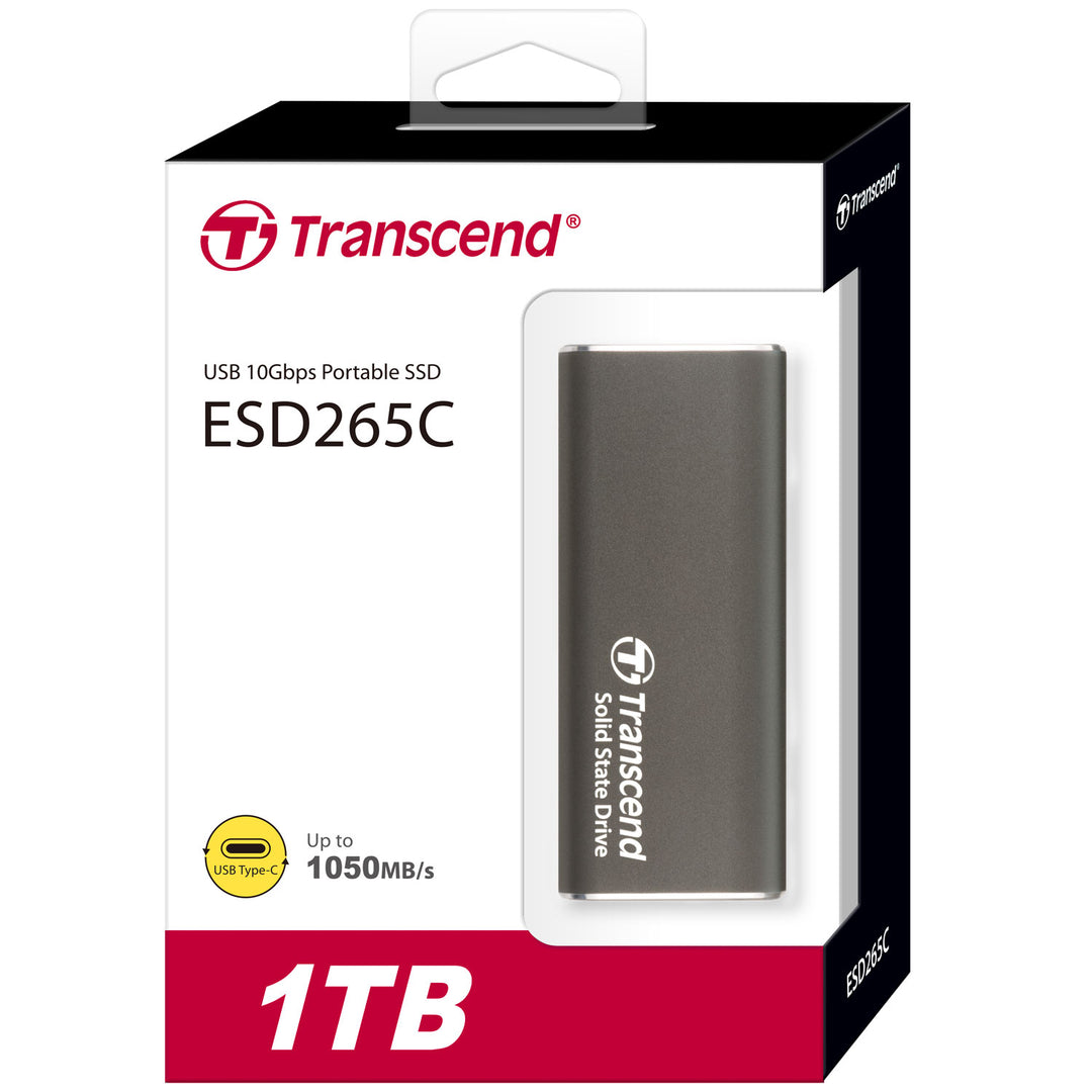 Portabel SSD ESD256C USB-C 1TB 10Gbps (R1050/W950 Mb/s) Aluminium