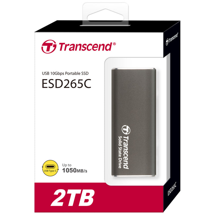 Portabel SSD ESD256C USB-C 2TB 10Gbps (R1050/W950 Mb/s) Aluminium