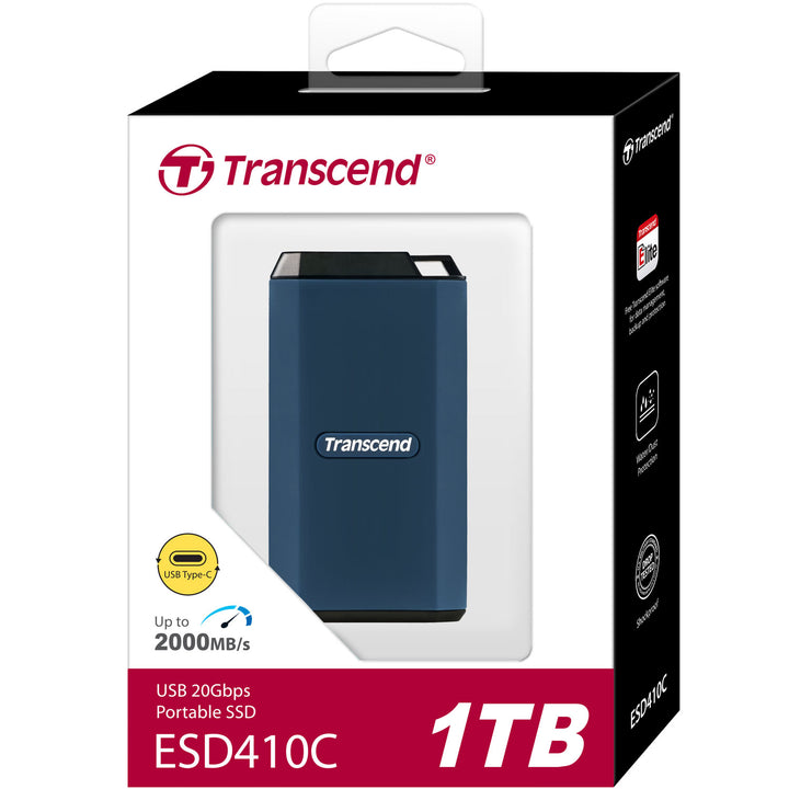 Portabel SSD ESD410C USB-C 1TB 20Gbps (R2000/W2000 Mb/s) IPX5
