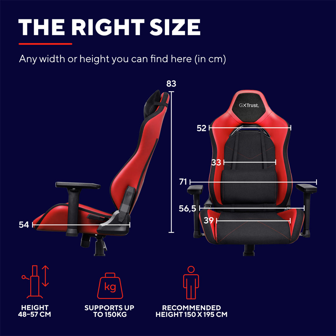 GXT 714R Ruya Gamingstol Röd