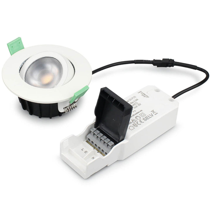Ellen Infälld downlight Dim-to-Warm 520lm IP65 1-pack Vit