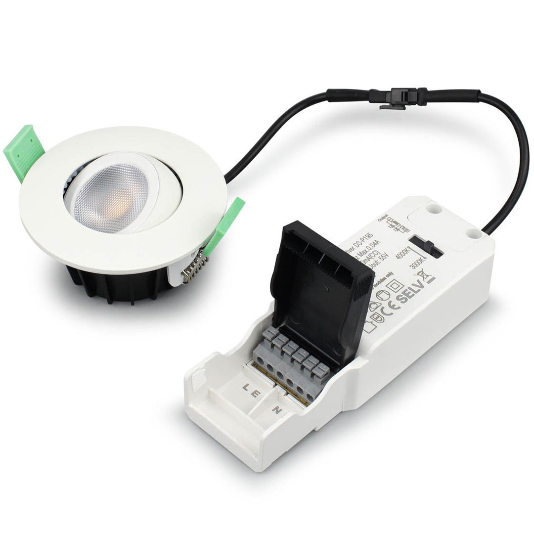 Sanna Dimbar Infälld downlight 3000K/4000K 520lm IP65 1-pack Vit