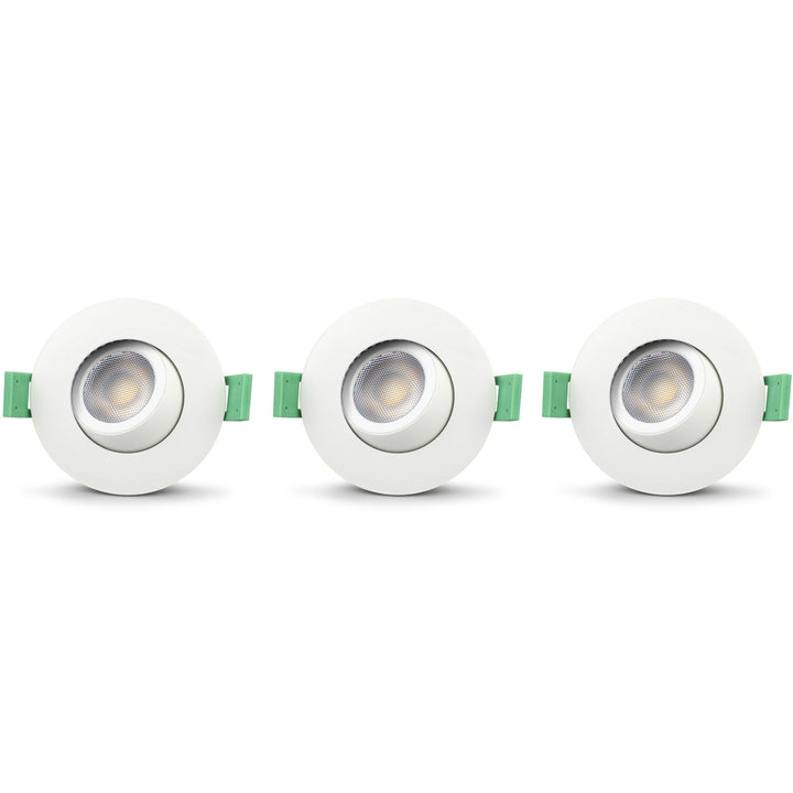 Sanna Dimbar Infälld downlight 3000K/4000K 520lm IP65 3-pack Vit