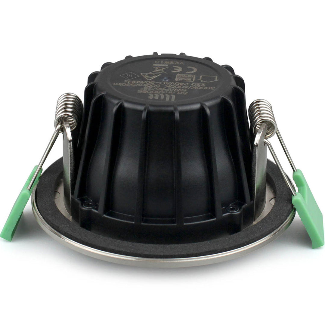 Sanna Dimbar Infälld downlight 3000K/4000K 520lm IP65 1-pack Borstad stål