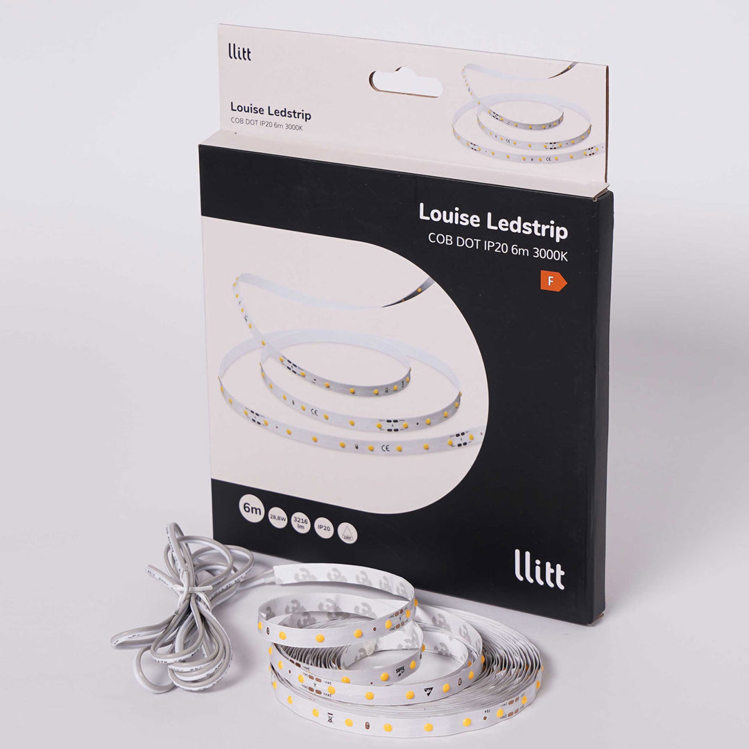 Louise Ledstrip COB-LED DOT utan trafo IP20 6m 3000K