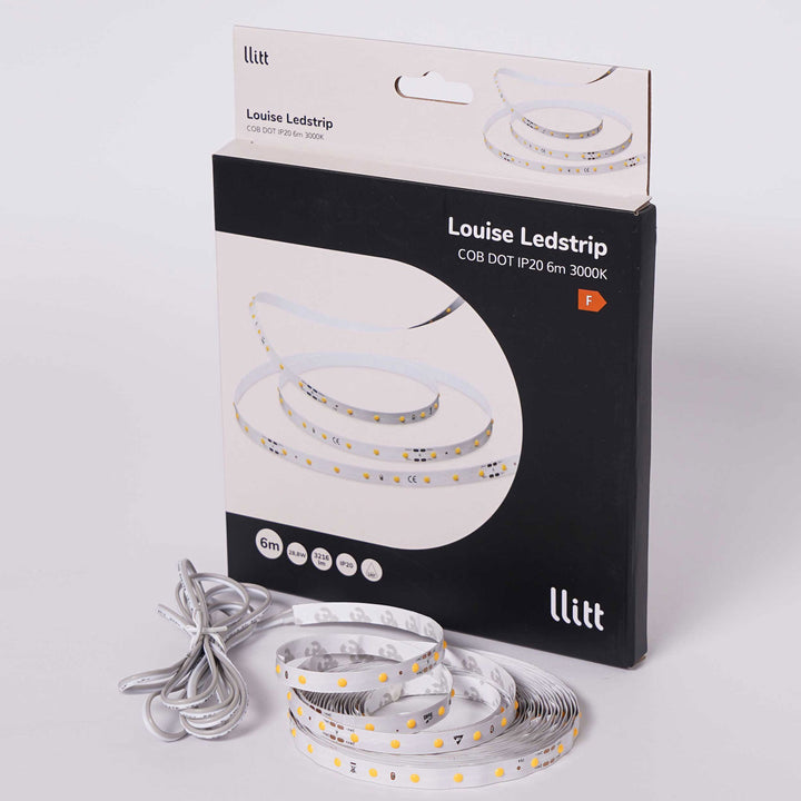 Louise Ledstrip COB-LED DOT utan trafo IP20 6m 3000K