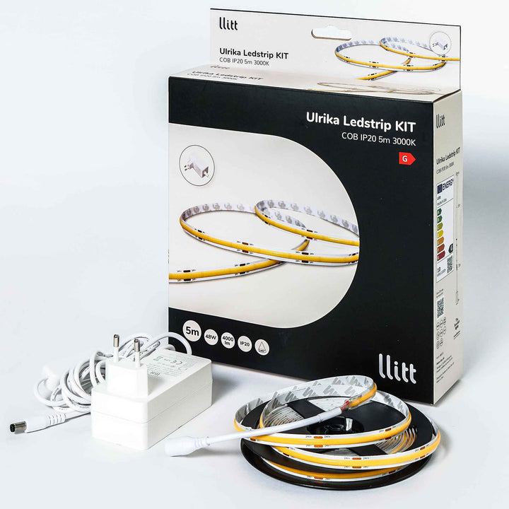 Ulrika Ledstrip kit COB-LED IP20 5m 3000K