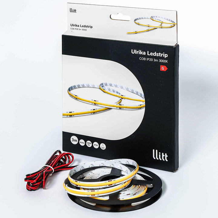 Ulrika Ledstrip COB-LED utan trafo IP20 3m 3000K