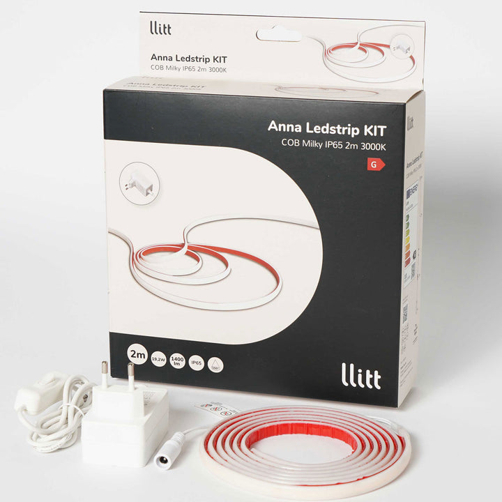 Anna Ledstrip kit COB-LED Milky IP65 2m 3000K