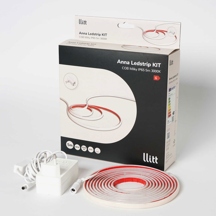 Anna Ledstrip kit COB-LED Milky IP65 5m 3000K