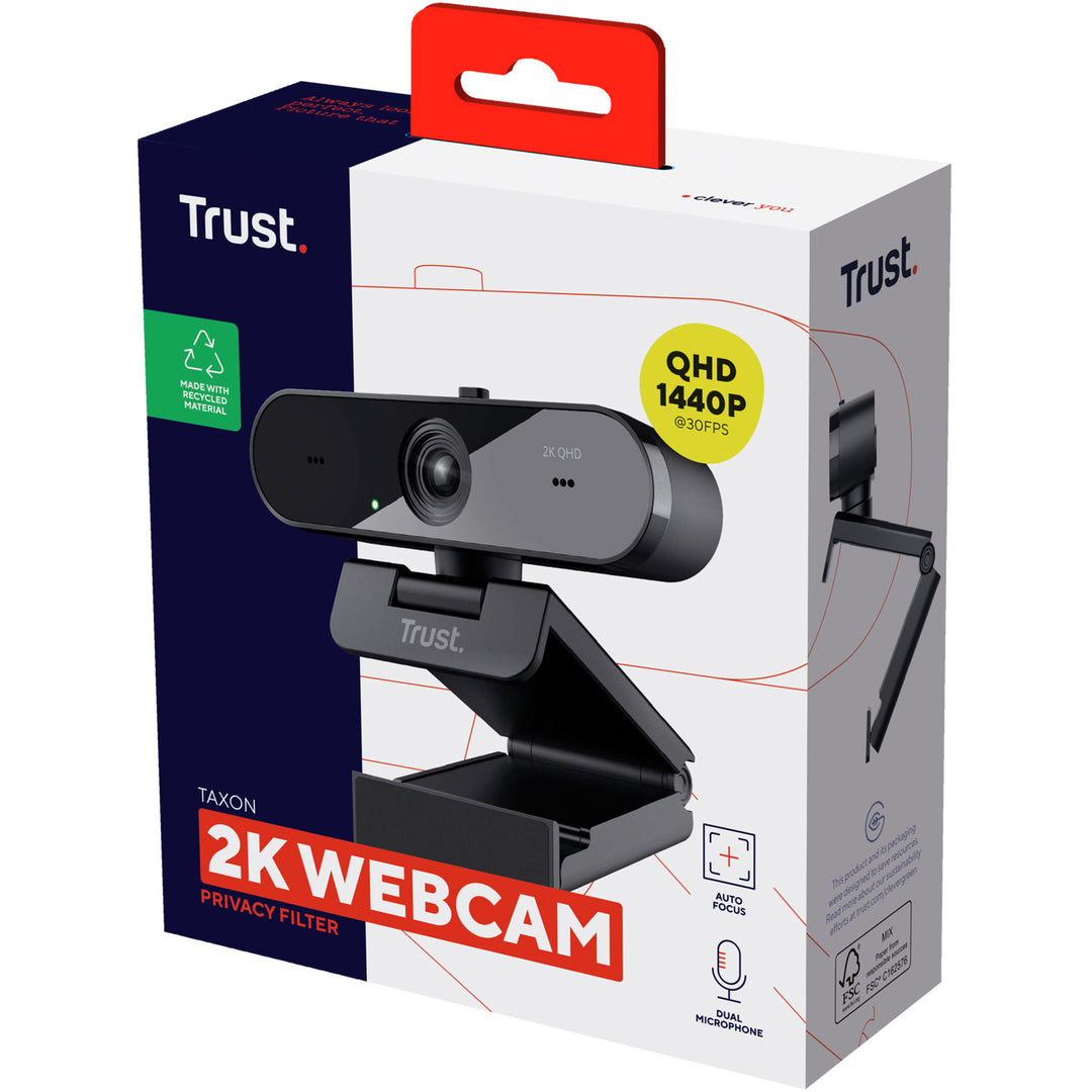 Taxon Webbkamera 2K QHD 1440p Eco