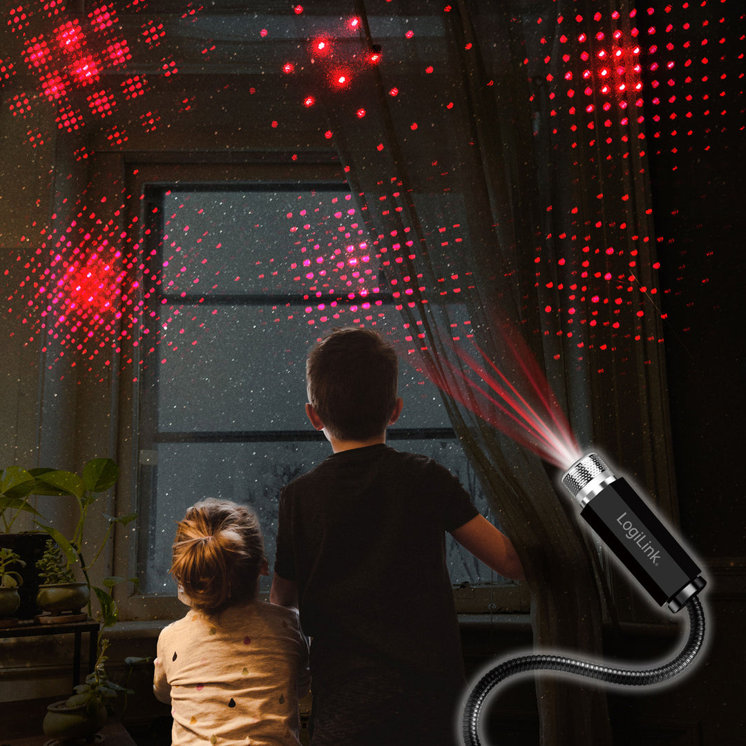 LED Starlight 6st ljusmönster USB-A