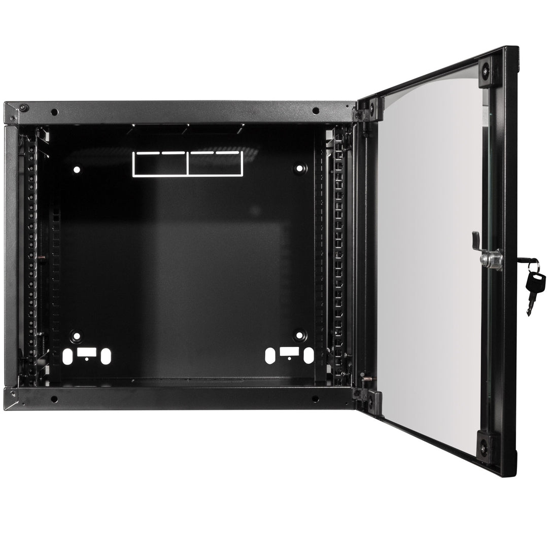 19" Väggskåp/serverskåp U6 540 x 450 x 330 mm Omonterat Svart