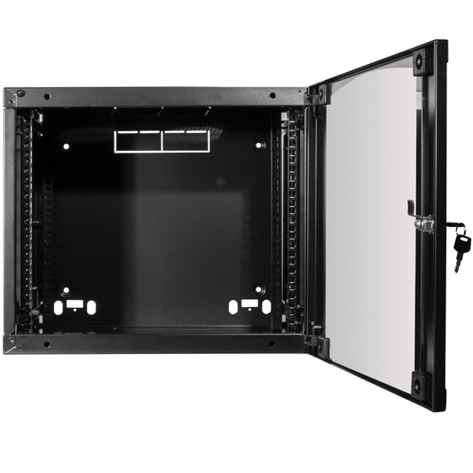 19" Väggskåp/serverskåp U6 540 x 450 x 330 mm Omonterat Svart