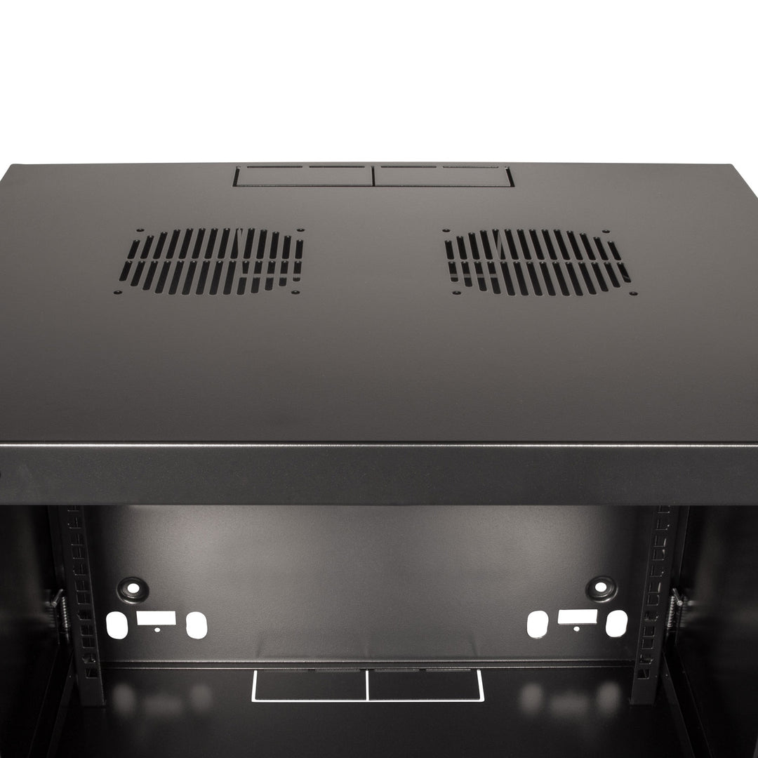 19" Väggskåp/serverskåp U6 540 x 450 x 330 mm Omonterat Svart