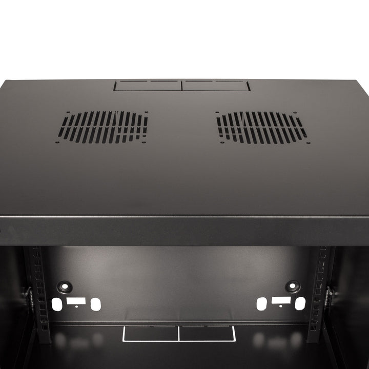 19" Väggskåp/serverskåp U6 540 x 450 x 330 mm Omonterat Svart