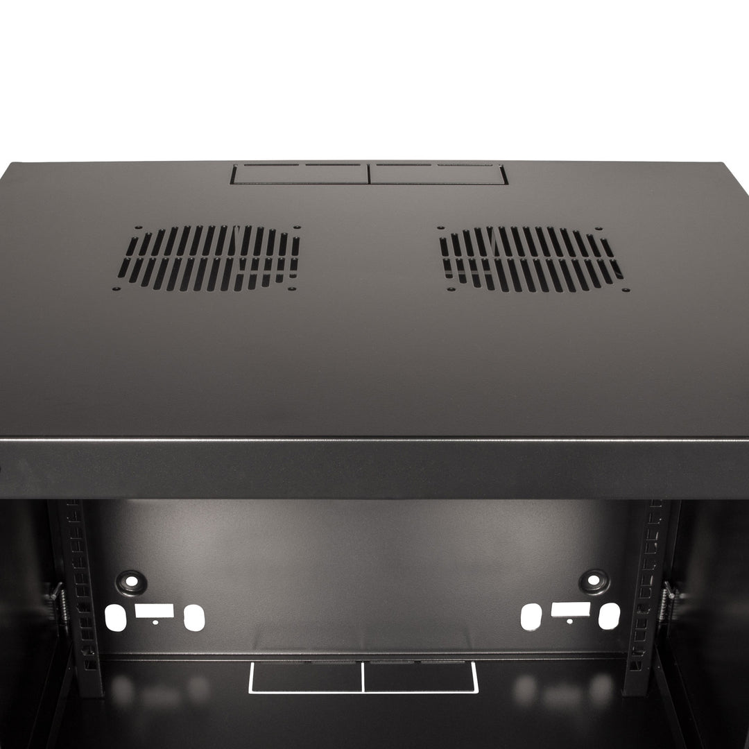 19" Väggskåp/serverskåp U12 540 x 450 x 595 mm Omonterat Svart