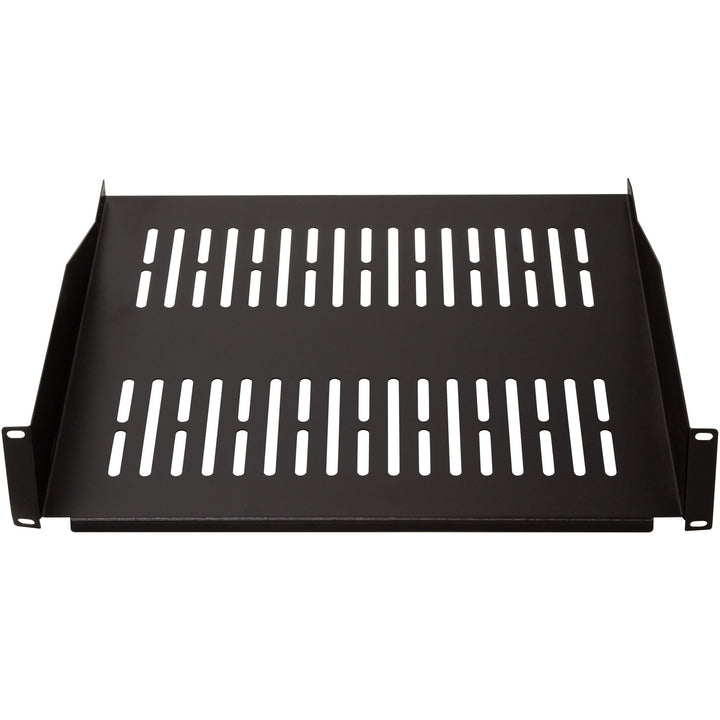 19"-hylla 2U 440 x 406 mm max 25 kg Svart