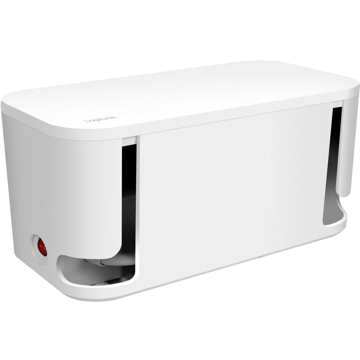 Cable box - Kabelgömma med grenuttag + USB-A/USB-C-laddning Vit