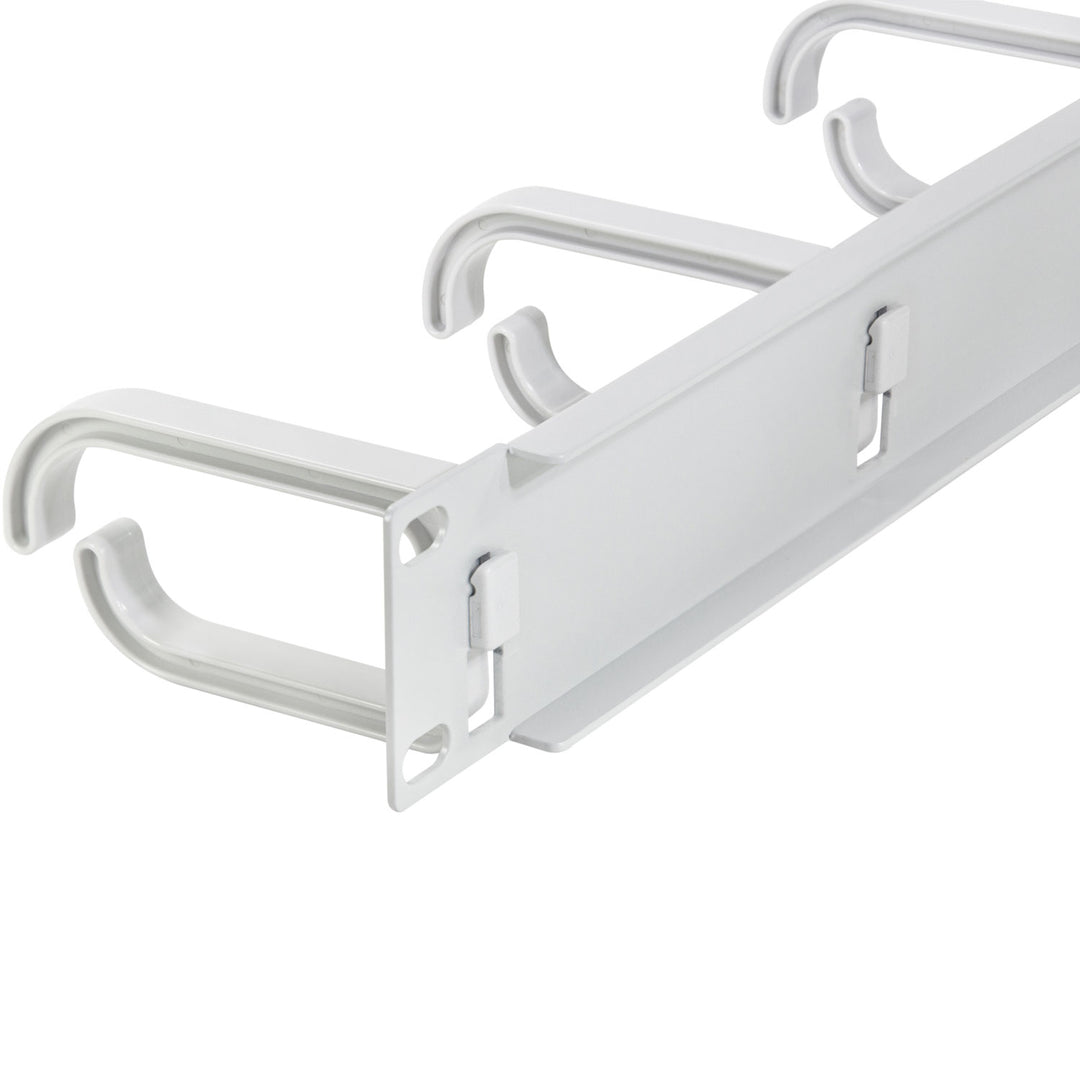 10"-kabelpanel med 3 fästen U1 Grå