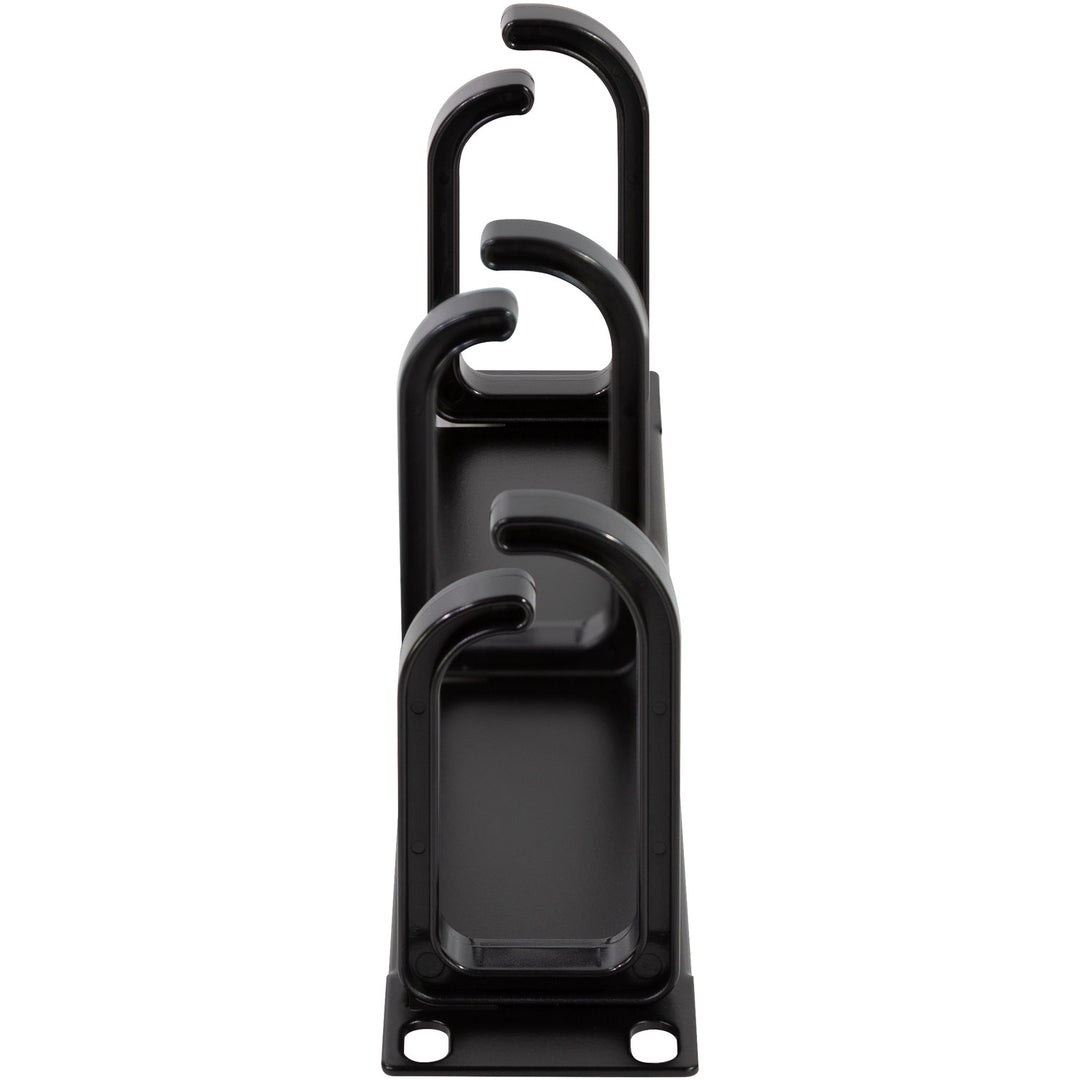 10"-kabelpanel med 3 fästen U1 Svart
