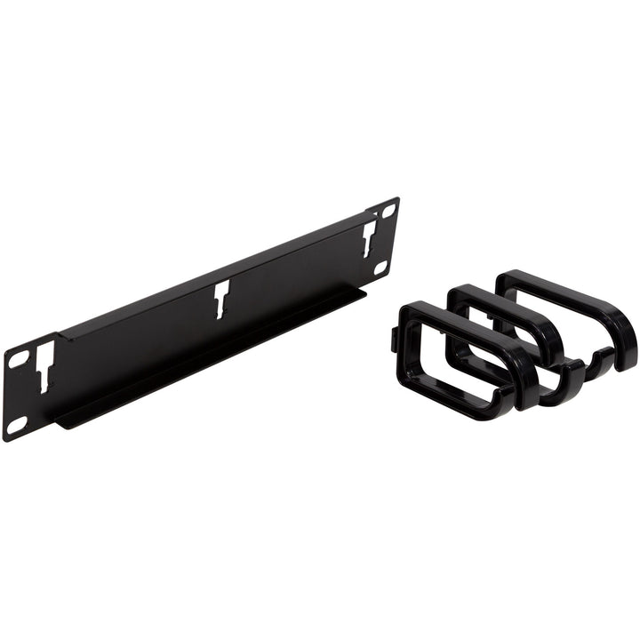 10"-kabelpanel med 3 fästen U1 Svart