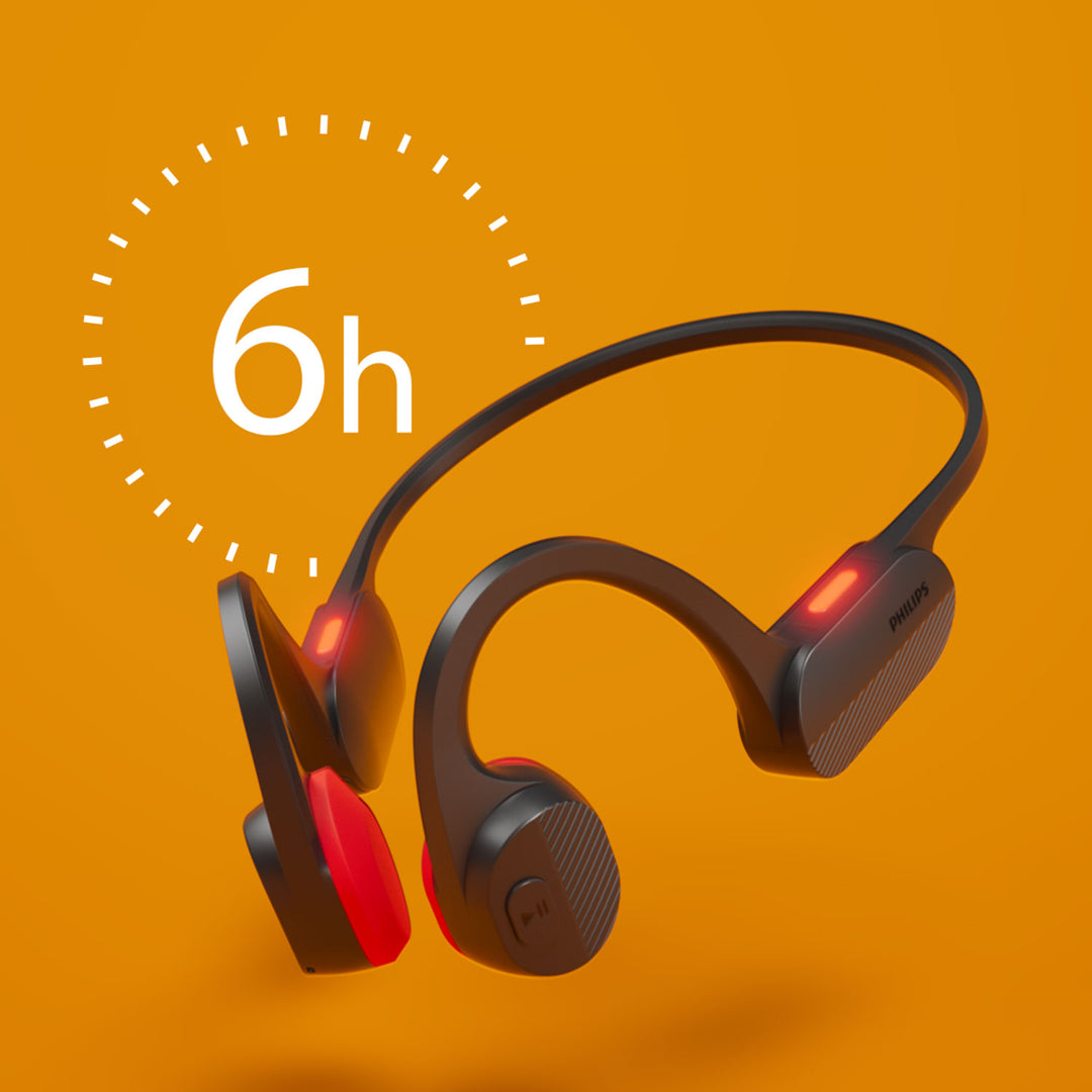 Hörlurar Open-Ear Sport IPX5 6h TAA5608BK/00 Svarta