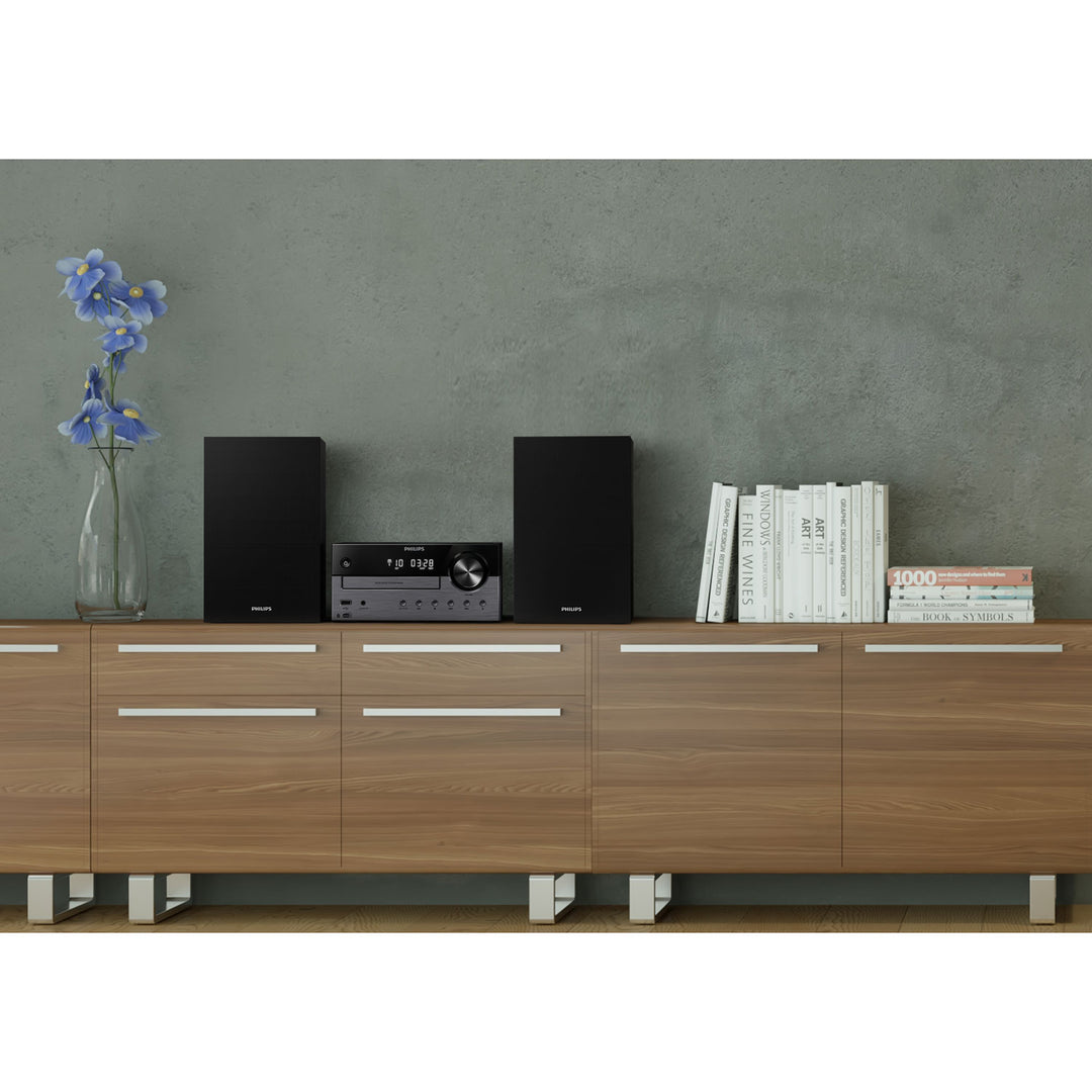 Musik-anläggning CD/Radio/Bluetooth/USB 60W TAM4505/12 Svart