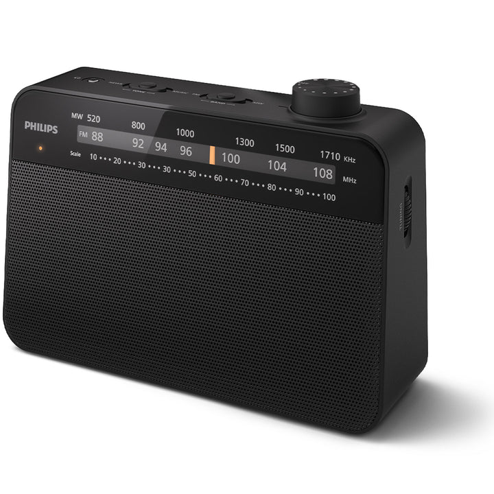 Radio FM/MW Analog Portabel Nät/batteridriven TAR2509 Svart