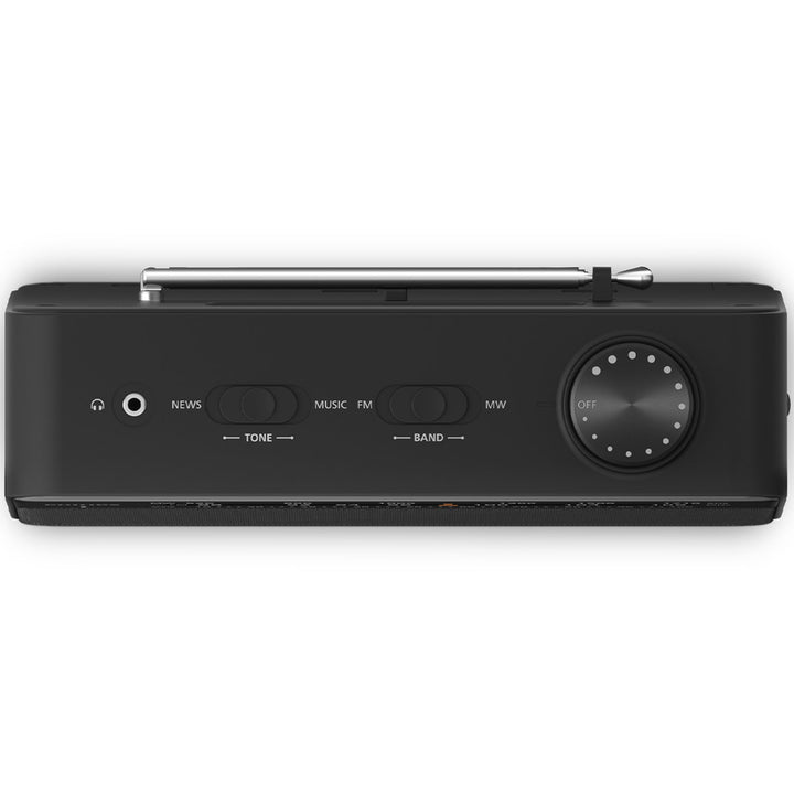 Radio FM/MW Analog Portabel Nät/batteridriven TAR2509 Svart