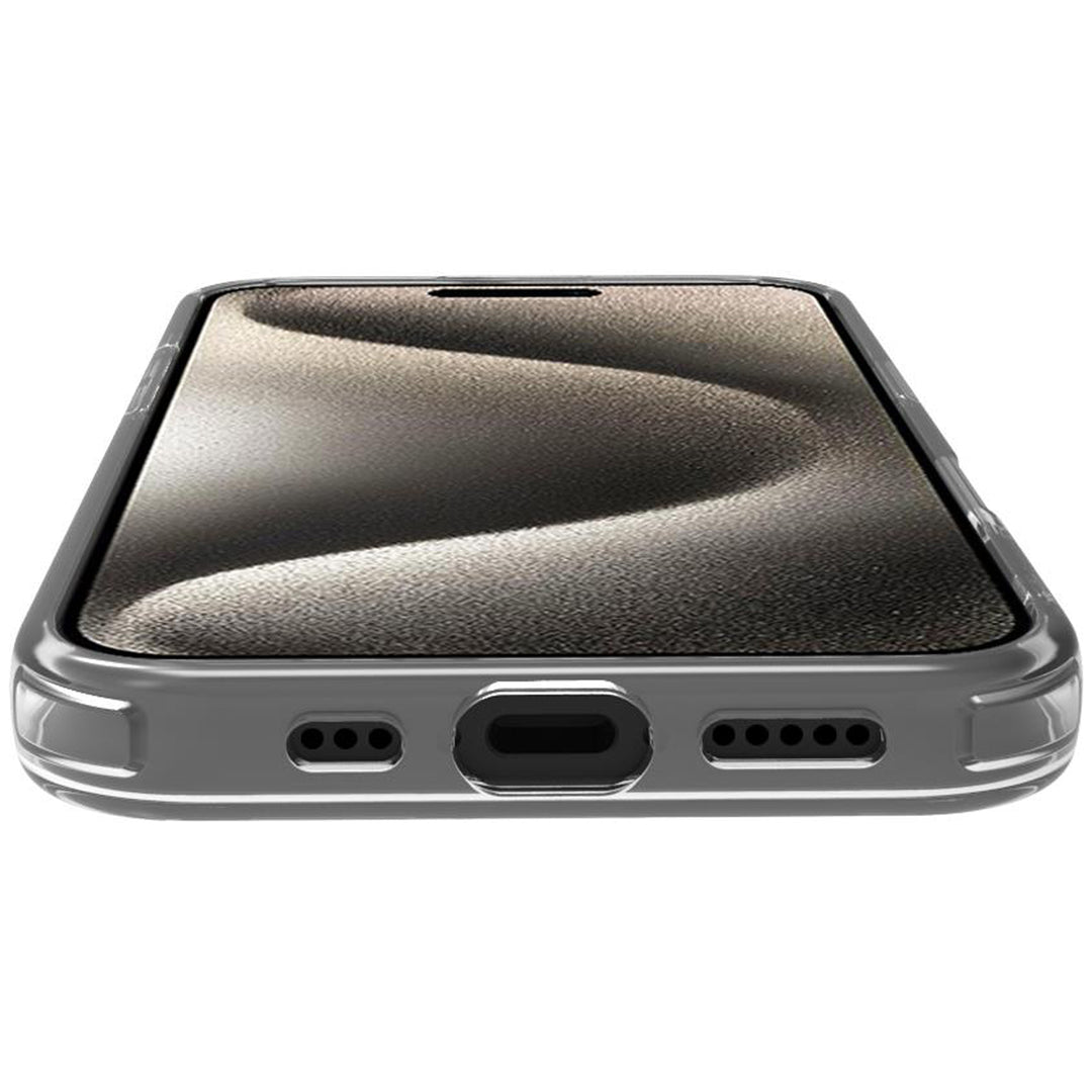 Gelskinmag Magnetic Cover MagSafe iPhone 16 Pro Transparent + Rosa