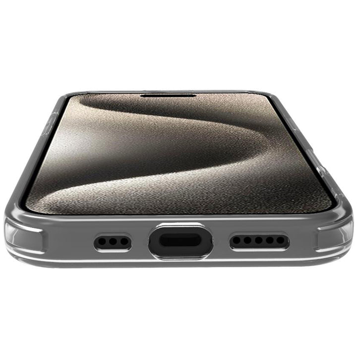 Gelskinmag Magnetic Cover MagSafe iPhone 16 Pro Transparent + Rosa