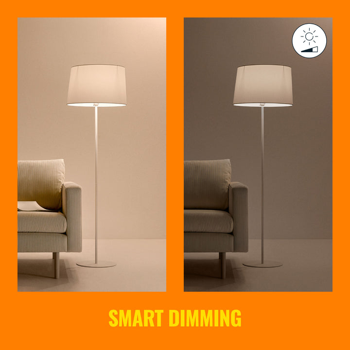 WiFi Smart LED E27 60W 806lm Varm-kallvit 2-pack