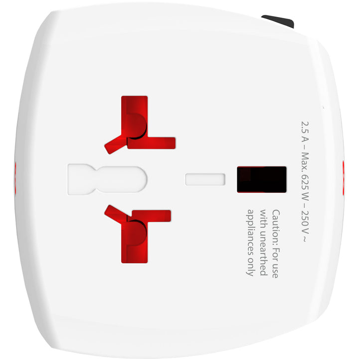 Världsreseadapter MUV Micro Ojordad