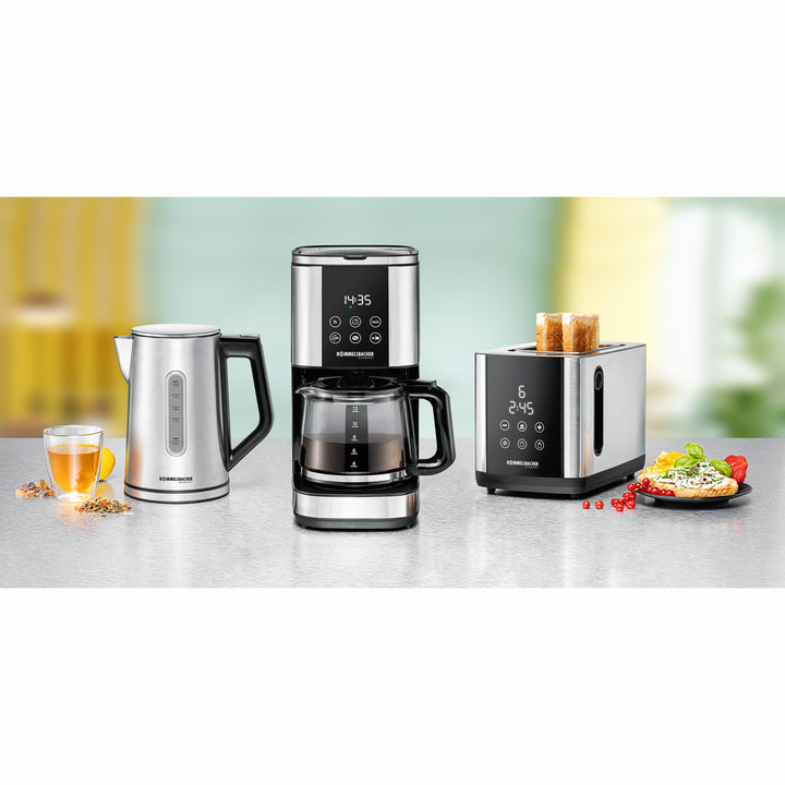 Kaffebryggare med timer Rostfritt FKM 1000  1,5l 1000W