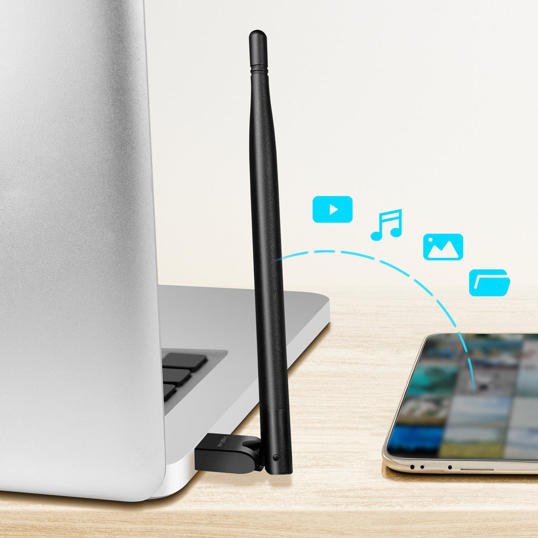 USB-adapter Bluetooth 5.3 med antenn 150 m