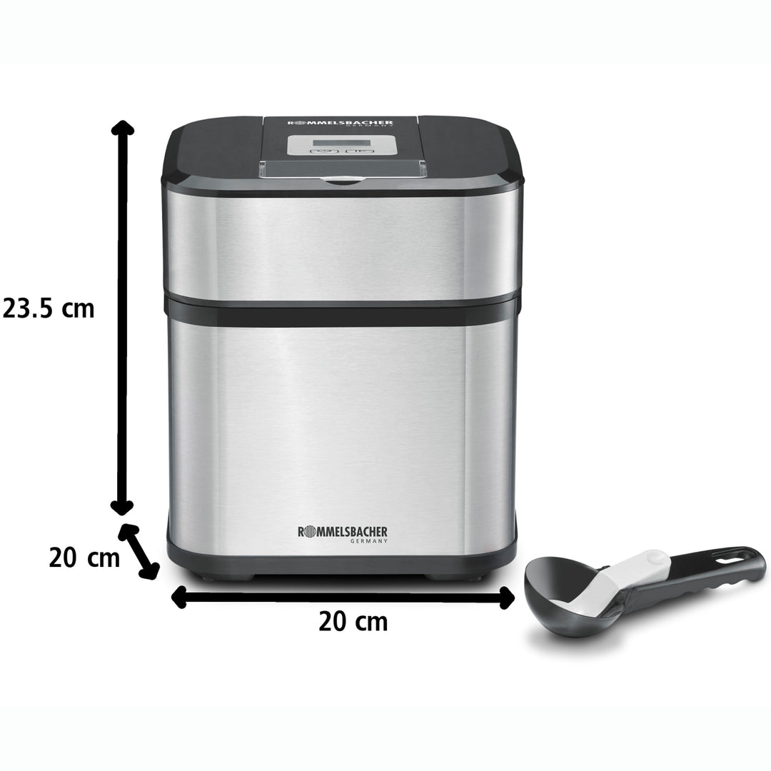 Glassmaskin  IM 12 Kurt  0,5l Rostfri  Sorbet,Glass Frusen Yogurt Slush