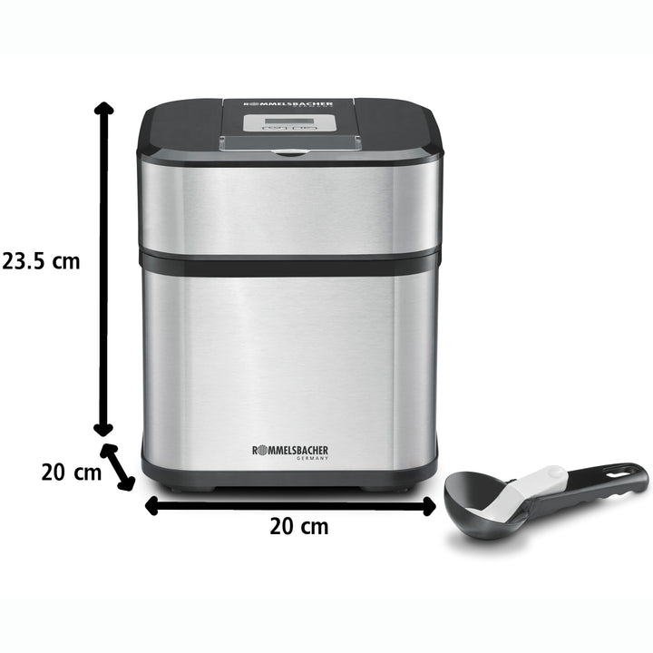 Glassmaskin  IM 12 Kurt  0,5l Rostfri  Sorbet,Glass Frusen Yogurt Slush