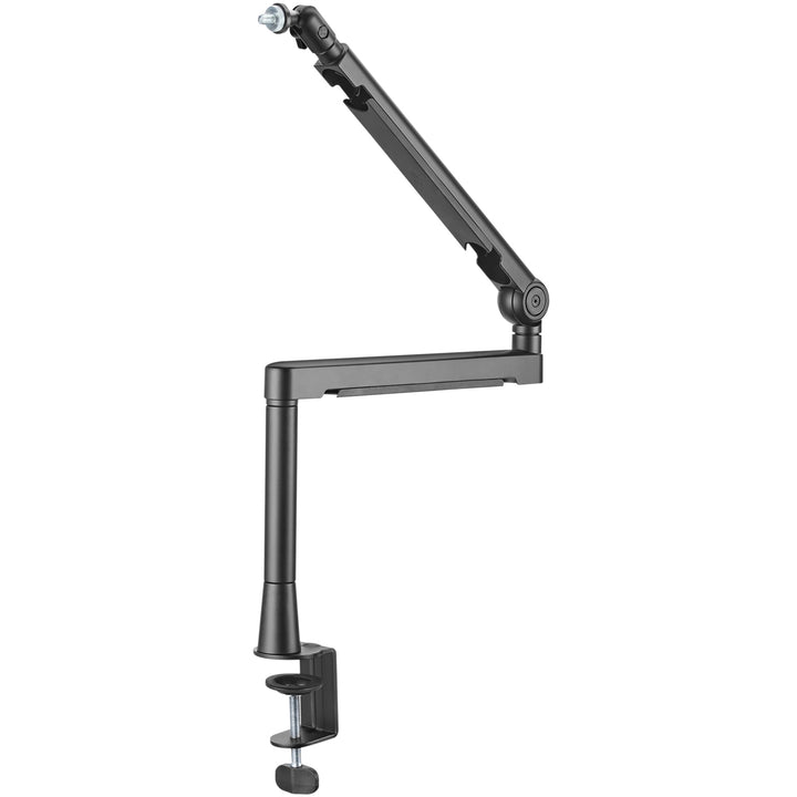 Professionell studiomikrofonarm med kabelhantering Aluminium Svart