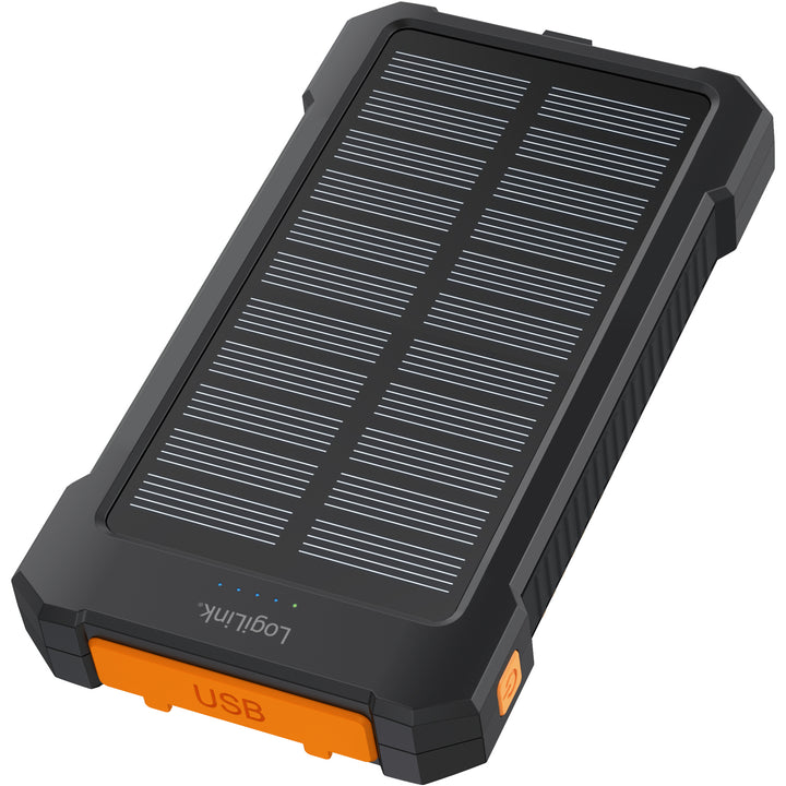PowerBank 10.000 mAh 12W Solcell Svart