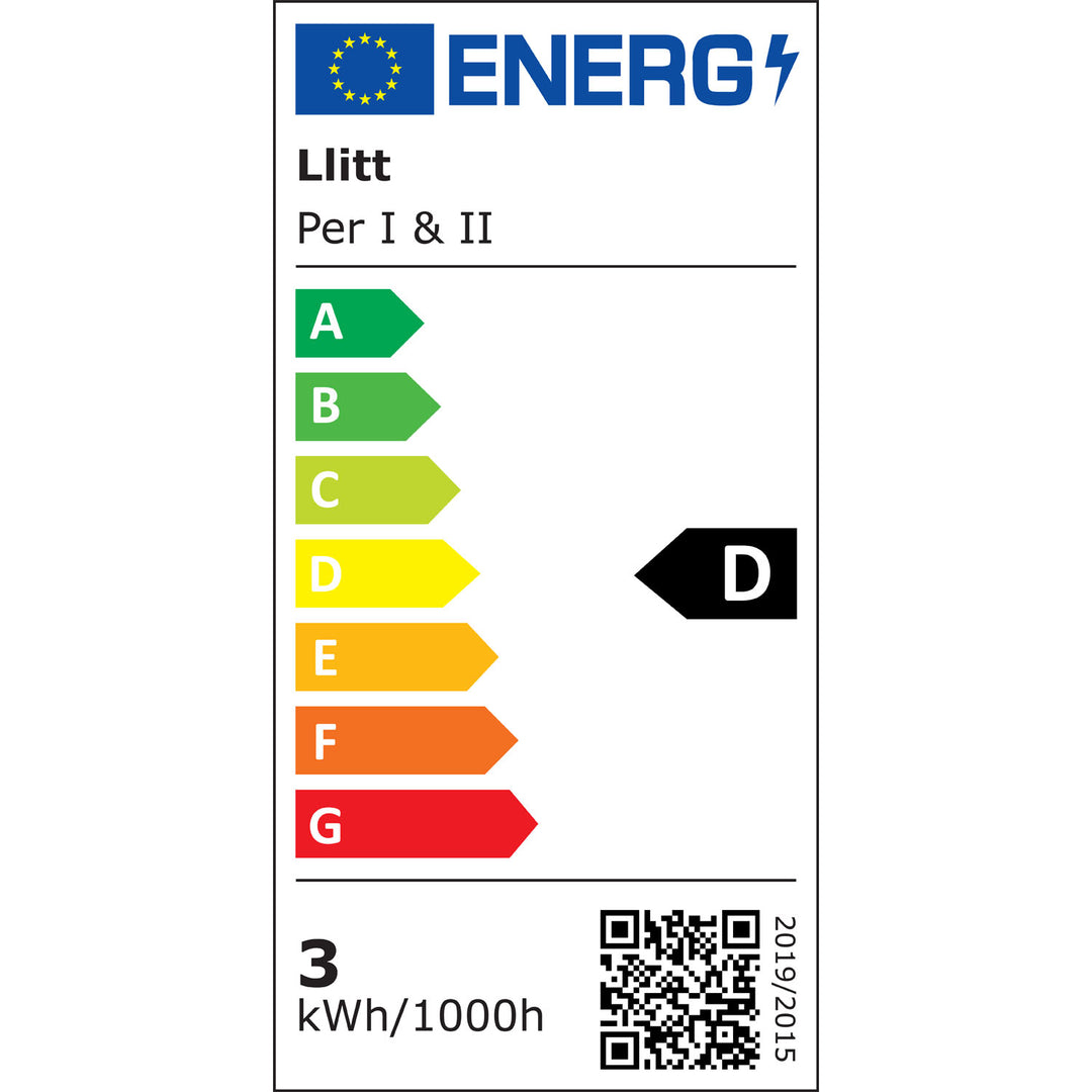 Per II Väggarmatur LED IP54 3000K 6W 430lm Corten