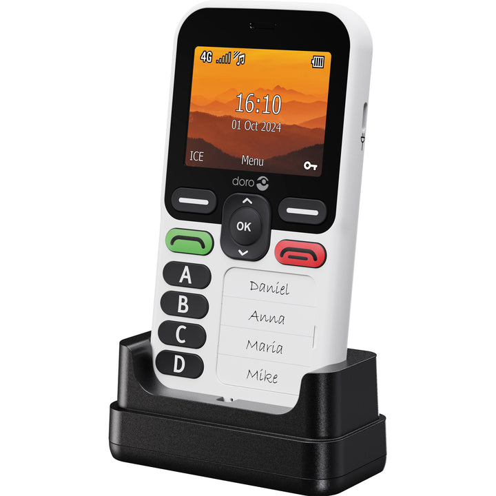 Mobiltelefon 4G Leva X10 Vit/Svart