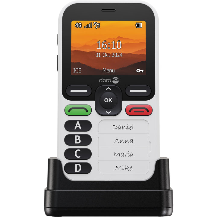 Mobiltelefon 4G Leva X10 Vit/Svart