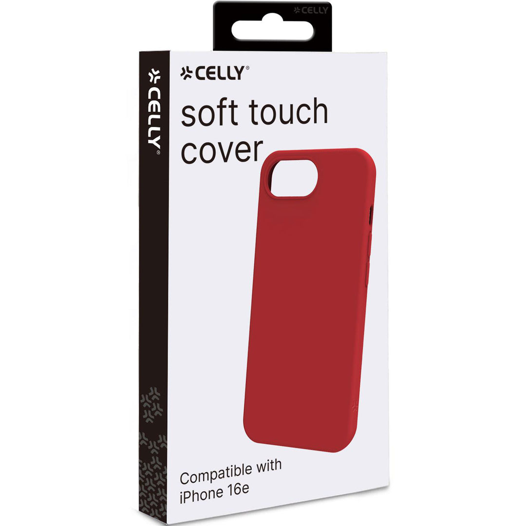 Cromo Soft rubber case iPhone 16e Röd