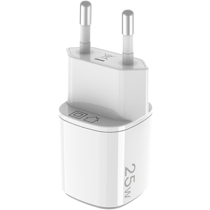 USB-laddare GaN 1 x USB-A + 1 x USB-C PD 25W