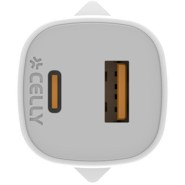 USB-laddare GaN 1 x USB-A + 1 x USB-C PD 25W